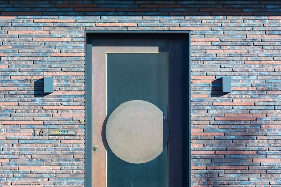 A beautifully installed modern front door